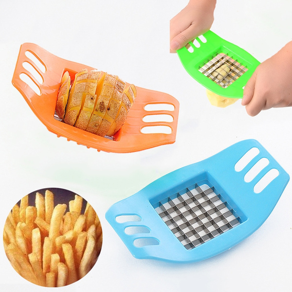 Details about   Commercial Potato French Fry Fruit Vegetable Cutter Slicer 4 Blades Cups Kitchen