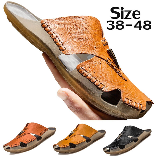 Men Buckle Detail Slides | Men leather sandals fashion, Leather slippers  for men, Mens sandals fashion