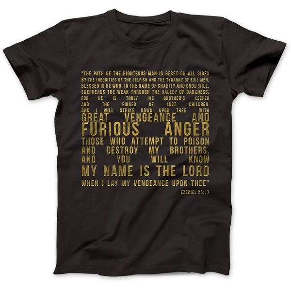 Ezekiel 25:17 T-shirt Premium Cotton 