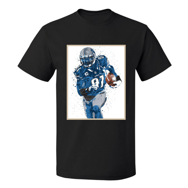 Calvin Johnson Detroit Lions American Football Men T-shirt Graphic