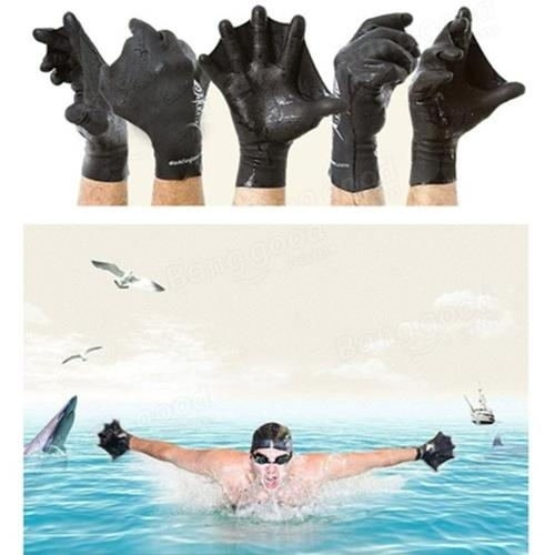 Swimming Gloves Swim Finger Frog Surfing Diving Training Hand Flippers Webbed  Gloves Paddle Palm
