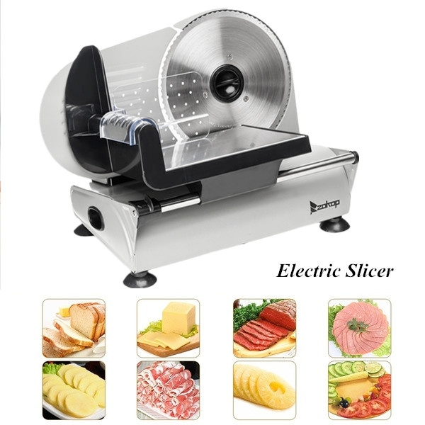 7.5'' Blade Electric Meat Slicer Cheese Deli Meat Food Cutter Kitchen Home  