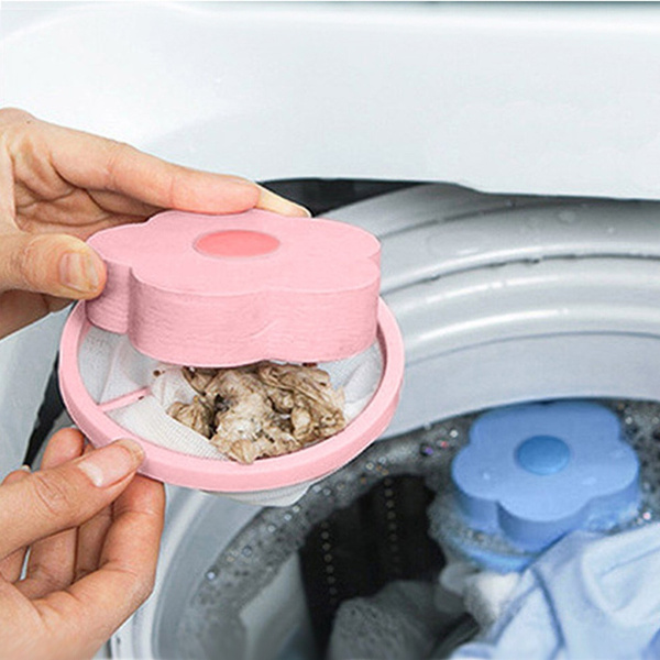 Floating Mesh Filter Bag Washing Machine Laundry Home Lint Hair Removal Device