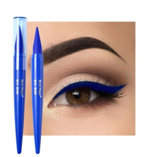 Blues, pencil, liquideyeliner, eye