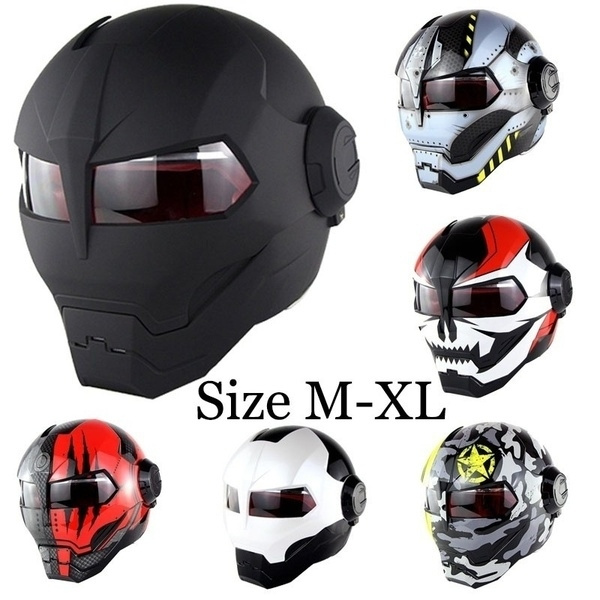 New Motorcycle Helmet Iron Men Motorbike Capacetes Casco Retro Casque Moto  Riding Helmet Motocross Casco | Wish