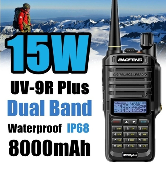 Baofeng UV-9R Plus UHF VHF Walkie Talkie Dual Band Two Way Radio Waterproof  NEW