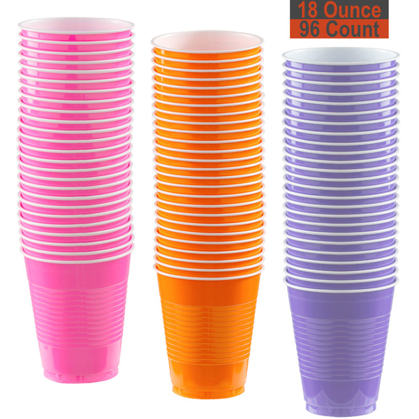 18 oz. Plastic Cups, Lavender