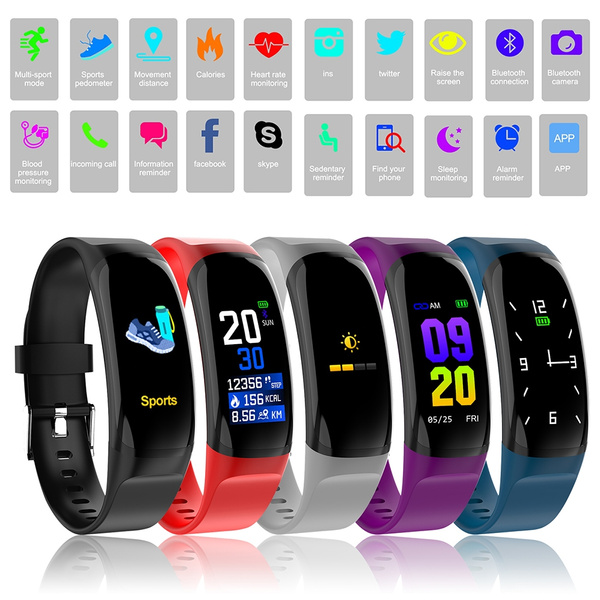 Best Quality Bluetooth Smart Band MK04 Smartband Heart Rate Monitor Fitness  Tracker Bracelet Color Screen For Android IOS | Wish