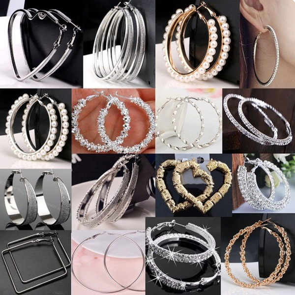 Trendy sales big earrings