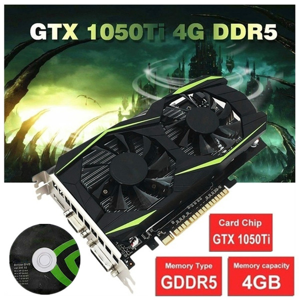 GTX 1050Ti 128Bit PCI-E 4GB DDR5 VGA Card Gaming Graphics Video