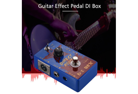 Caline CP-64 Direct Route Blue DI Box Electric Guitar Effects Pedals  Headphone DI Amp Portable Acoustic Guitar Pedal with True Bypass