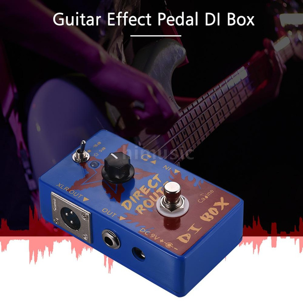 Caline CP-64 Direct Route Blue DI Box Electric Guitar Effects Pedals  Headphone DI Amp Portable Acoustic Guitar Pedal with True Bypass