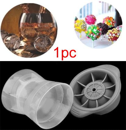 1pc Silicone Round Ice Ball Maker, Large Round Ice Cube Mold