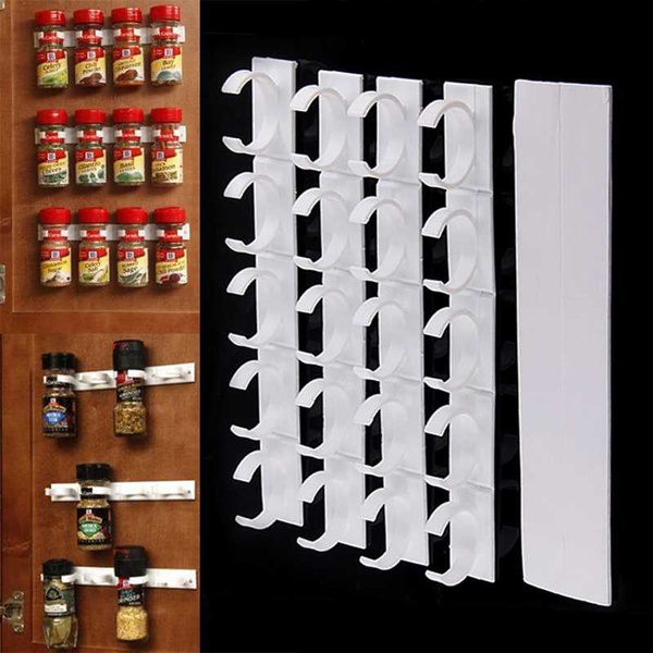 4pcs Creative Spice Clips Gripper Jar Rack Storage Holder Kitchen