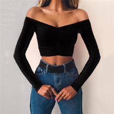 knitshirt, strapless, Fashion, off the shoulder top
