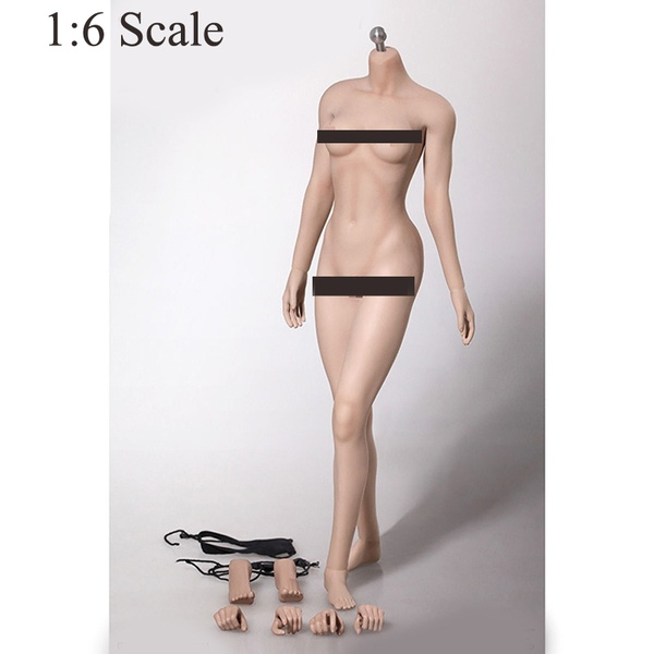 Super-Flexible Female Seamless Body Pale Medium Breast Size Model
