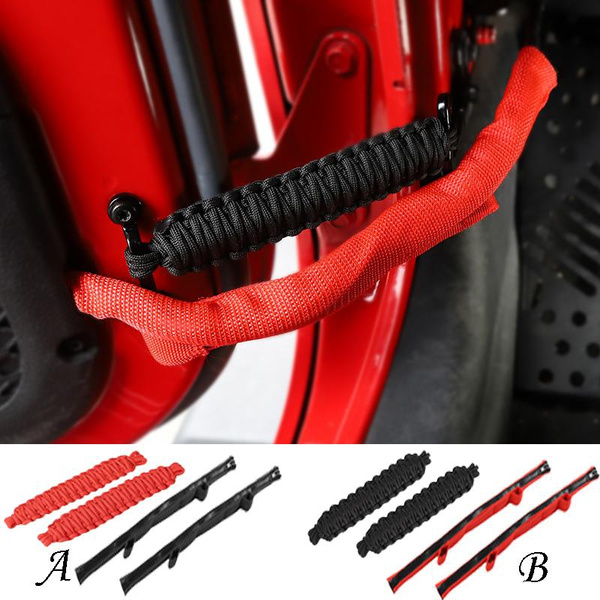 4pcs/set Front Door Limit Strap Door Fixing Protector Strip Oxford PVC Rope  for Jeep Wrangler YJ CJ TJ JK JKU Car Accessories | Wish