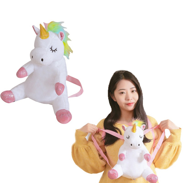 Children's Plush Unicorn Design Handbag