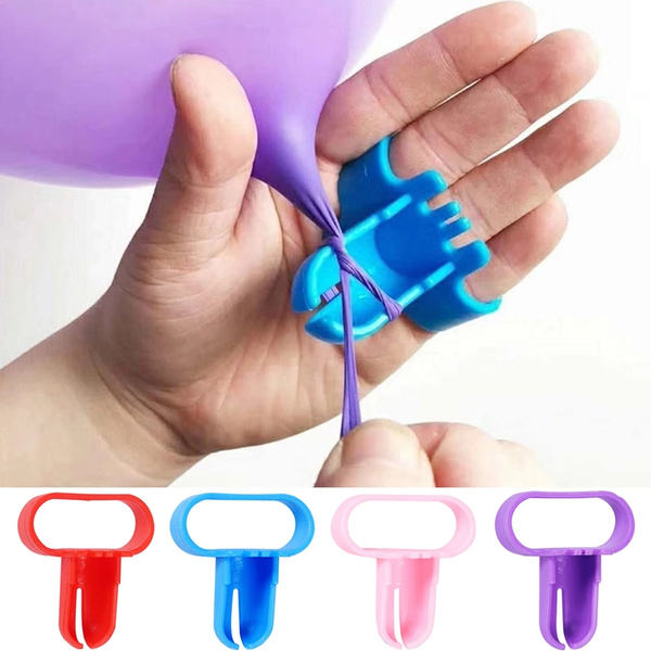 Balloon Tie Tool - Set of 4 - Plastic Balloon Tying Tool Makes Balloon  Tying Easy 