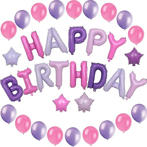 Balloon-Foil-Happy Birthday-Stars-Kit