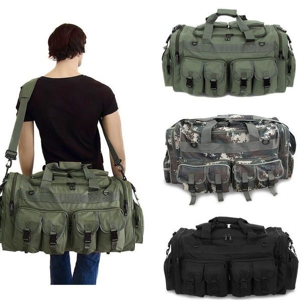 30” Large Men Duffle Bag Military Molle Tactical Cargo Gear Shoulder Bag Luggage