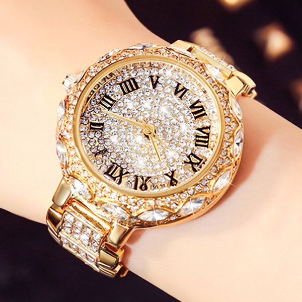 diamond quartz movement watches