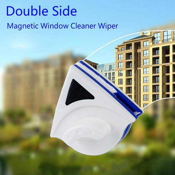 Glass Surface Wiper Double Sided Magnetic Cleaning Tool Sponge Window Cleaner UK 