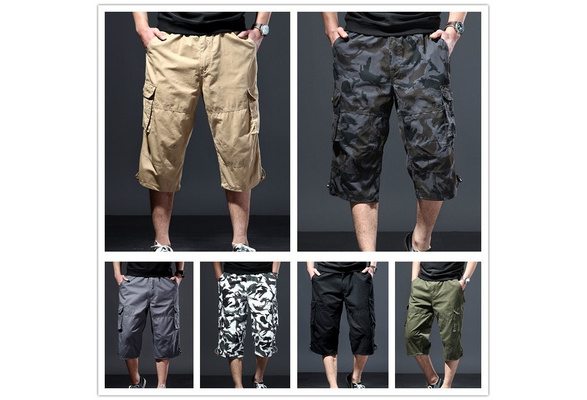 three quarter length cargo pants