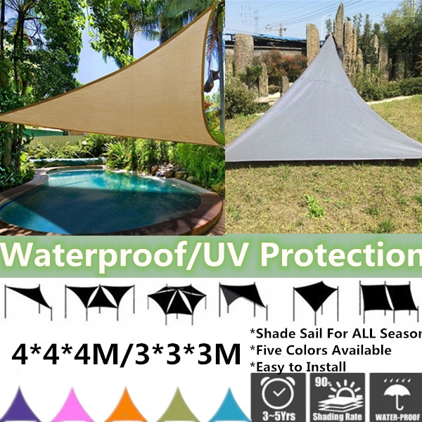 Waterproof Triangular UV Sun Shade Combination Net Triangle Sun Sail Tent Waterproof Triangular UV Sun Shade Combination Net Triangle Sun Sail Tent