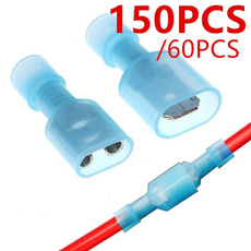 150PCS/60pcs Spade Crimp Connectors Nylon Fully Insulated Electrical Wire Cable Crimp Terminals Kit Set