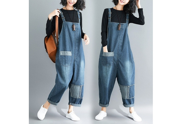 oversize dungarees