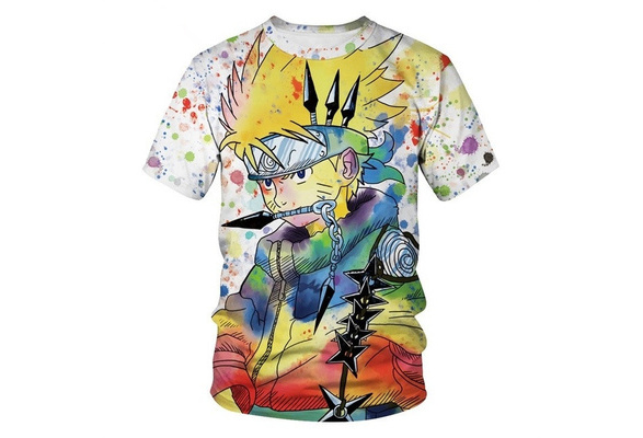 Anime naruto 3d impresso t-shirts harajuku das mulheres masculinas