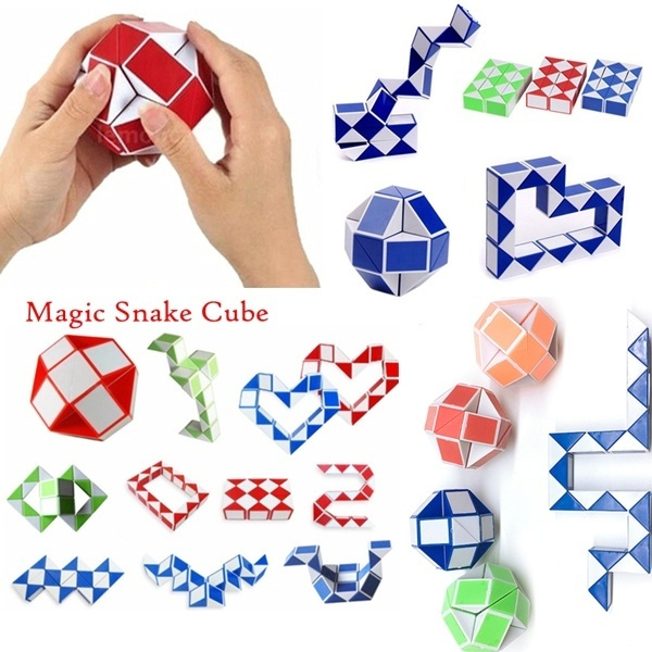 Kind Magic Snake Form Spielzeug 3D Cube Puzzle Twist Puzzle Spielzeug GeschenkMG 