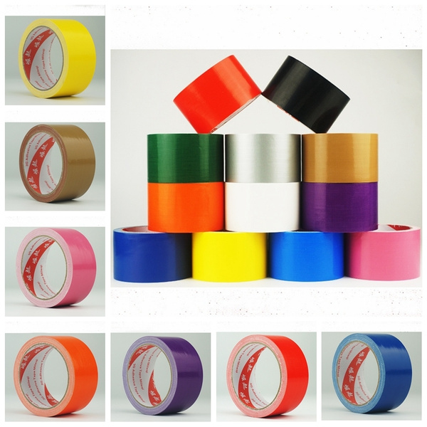 45*10M Duct Tape Floor Tape Diy Decoration Black Red Strong