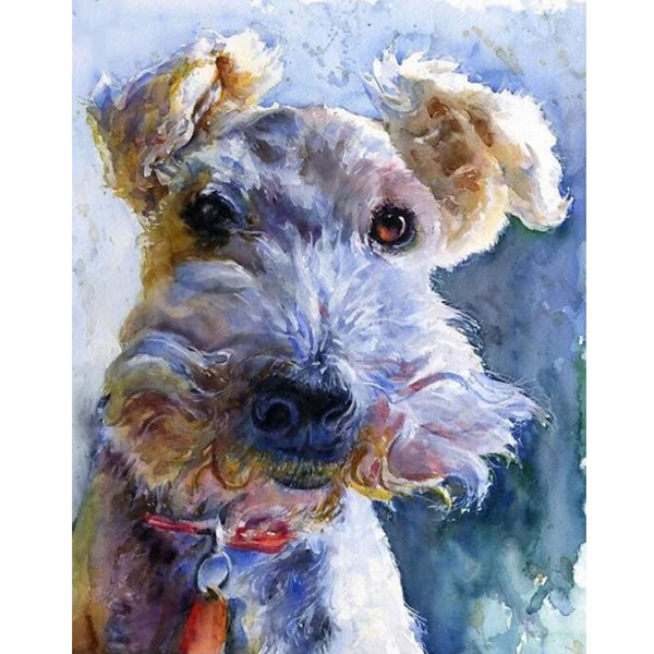 Colorful Little Dog - Special Diamond Painting – All Diamond Painting