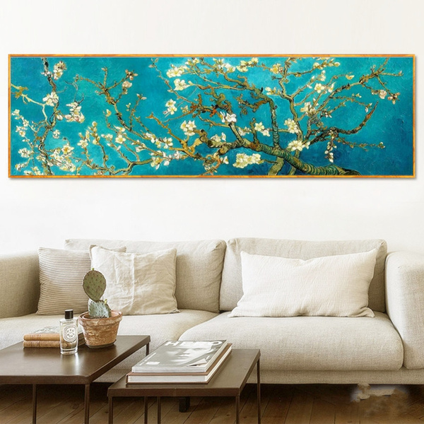 Van Gogh Almond Tree Blossom 3Pcs Painting Canvas Fine Wall Art Giclee Prints 