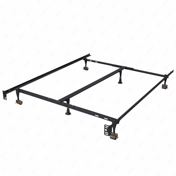 Metal Bed Frame Adjustable Queen Full, Metal Full Size Bed Frame With Center Support