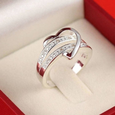 Diamond Ring, Women's Fashion, silver, Women
