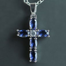 Gifts For Her, Blues, Chain Necklace, Jewelry