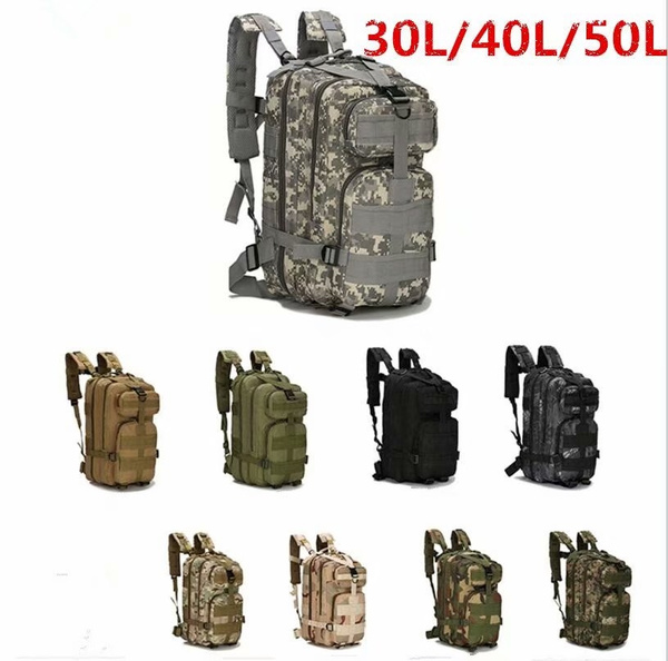 Outdoor Waterproof Military Rucksacks Tactical Backpack Sports Camping ...