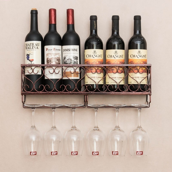 wine rack wall art