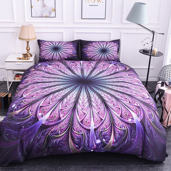 purple pattern duvet cover