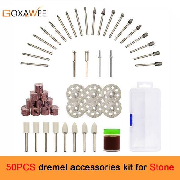 50 Pcs Rotary Tool Wood Carving Kit for Dremel Power Tool Accessories  Cutting Polishing and Grinding
