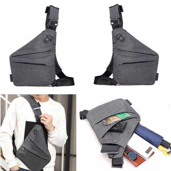 Concealed Tactical Storage Gun Holster Right Shoulder Bag Anti-theft Chest  Bag