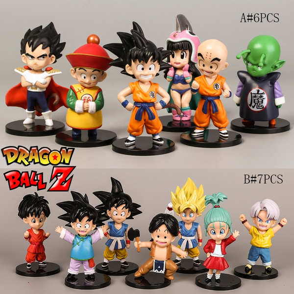 Anime 6PCS Set 6Pc Action Figures Dragonball Z DBZ Goku Vegeta Toy Gift Collect 