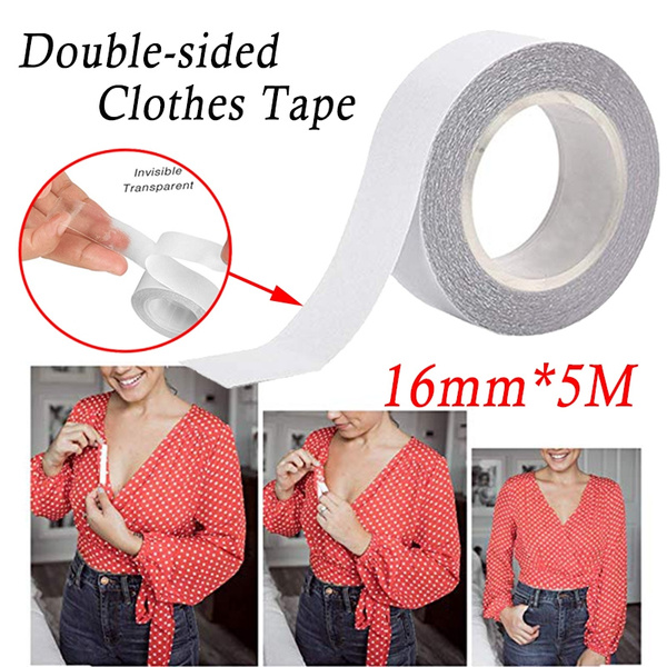 Body Tape,Clear Fabric Strong Double Sided Tape For Clothes/Dress,9Ft 