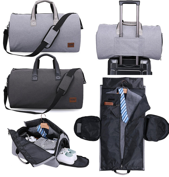 Business Travel Bag - Convertible Wrinkle Free Garment Bag with ...