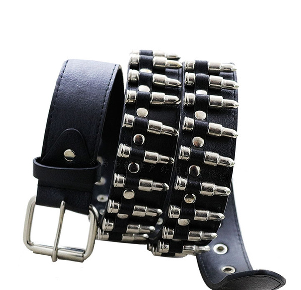 leather rock belts