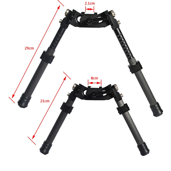 Details about   Tactical Carbon fiber Rifle Bipod Long Range accuracy Bipod For Hunting 