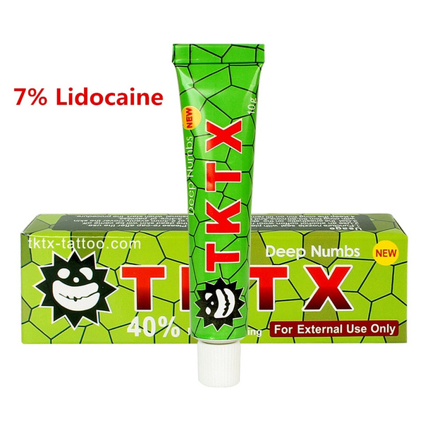 TKTX Numbing Cream 7% Lidocaine Anesthetic Tattoo Numb Cream 40% Green More  Numbing for Painless | Wish